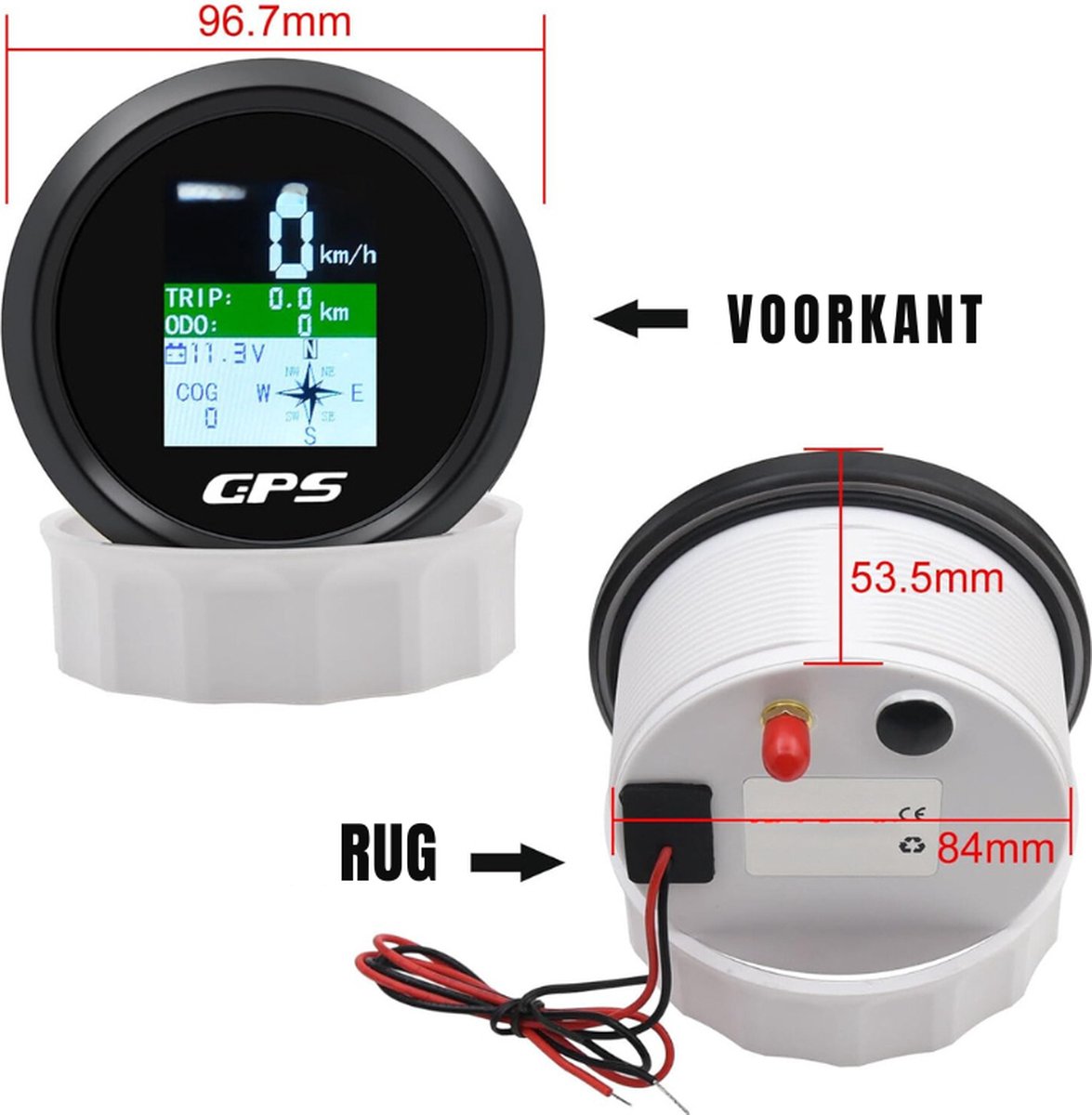 85mm Digitale GPS Snelheidsmeter 0-299 km/u MPH Knopen Trip Kilometerteller COG Brandstofmeter Voltmeter voor Boot vrachtwagen Motor kopen vanaf een prijs van 154
