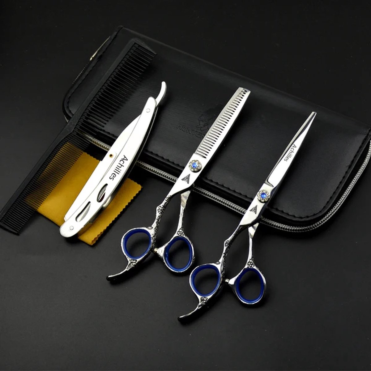 Achilles® Linkshandig Schaar Set 6 Inch - Schaar & Coupeschaar - Kappersschaar