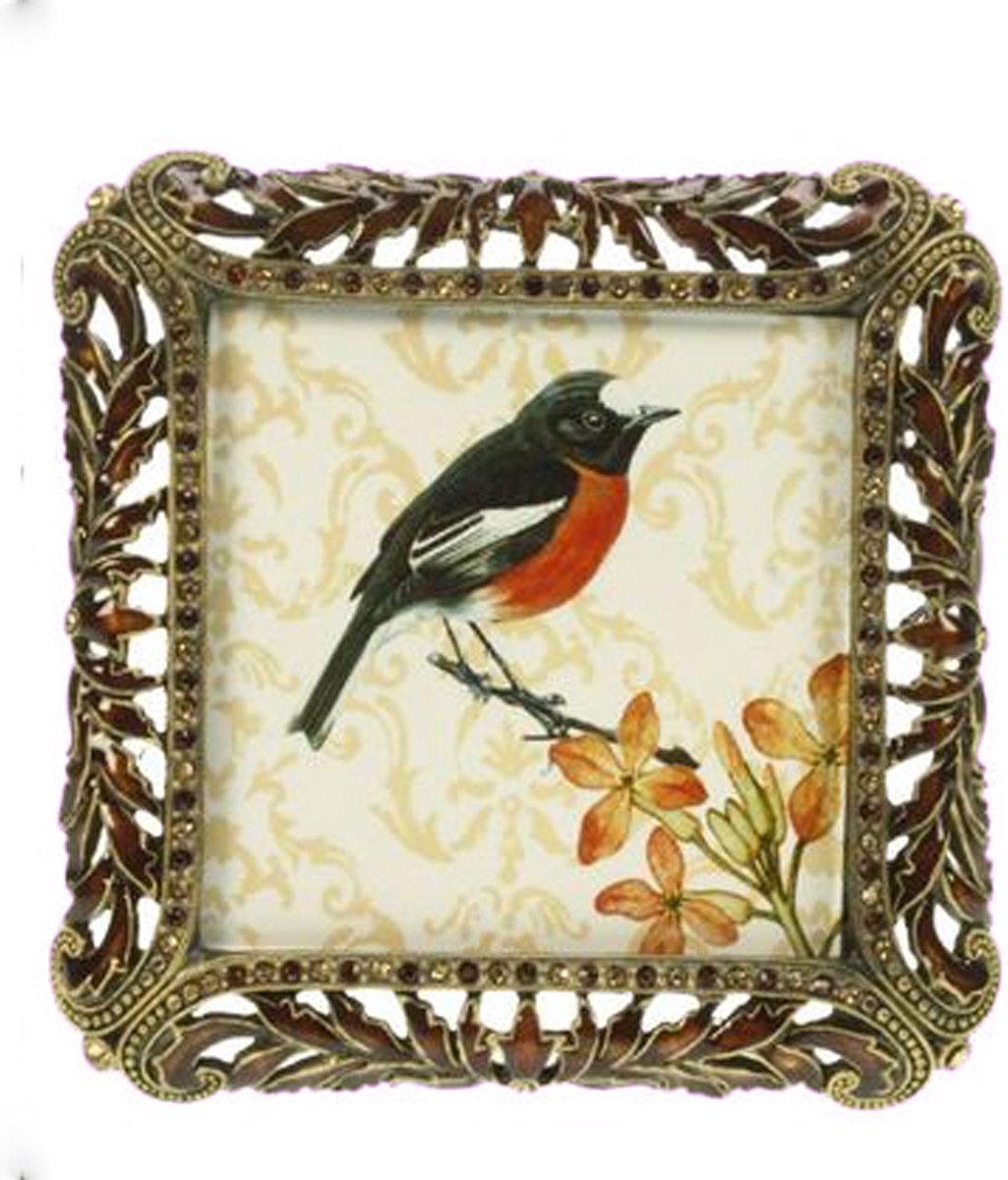 Meander AL - Fotolijst - Strass Bruin - 7 x 7 cm Foto Formaat