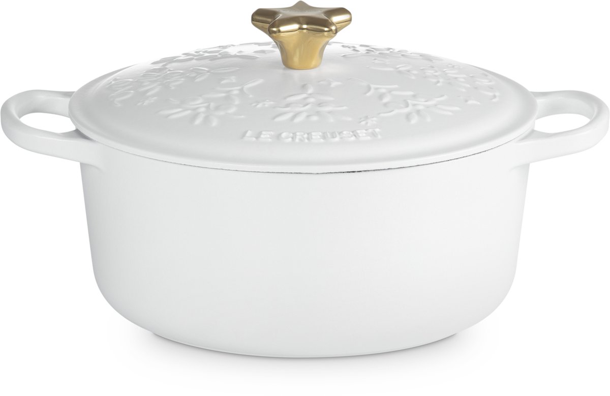 Le Creuset Braadpan - Kerstboom - Cotton - 24cm