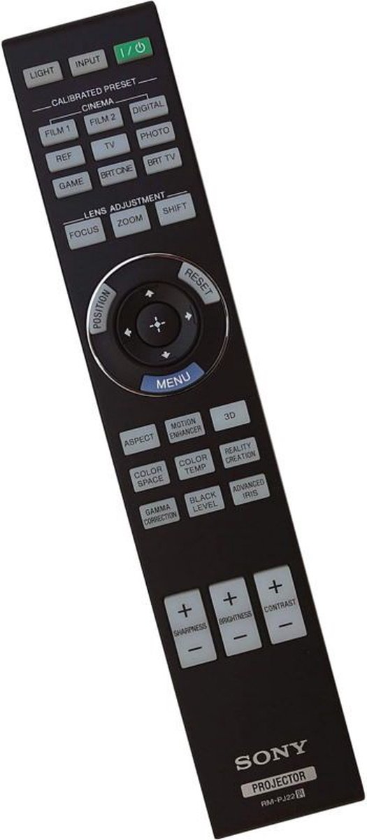 Afstandsbediening geschikt voor de SONY VPL-HW55ES beamer, vervangt RM-PJ23 / 1-490-691-11 / 149069111