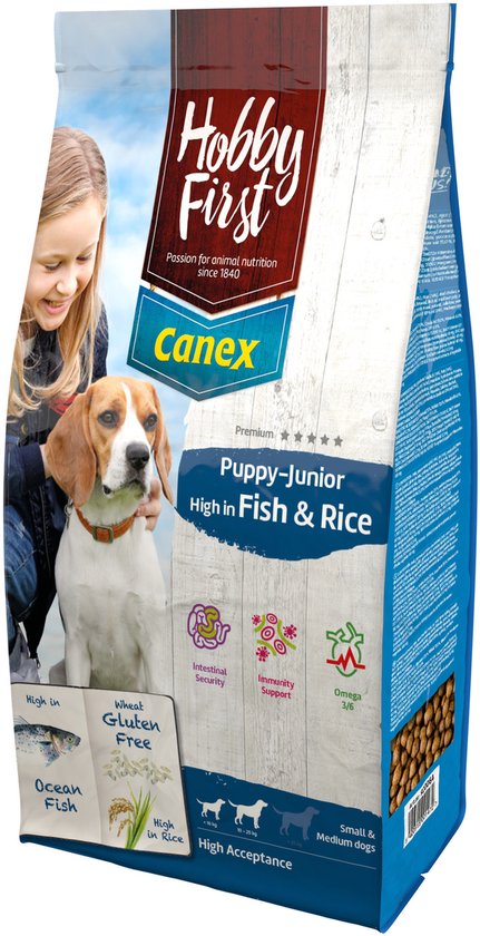Hobbyfirst canex puppy/junior brocks rich in fish & rice - 3 KG