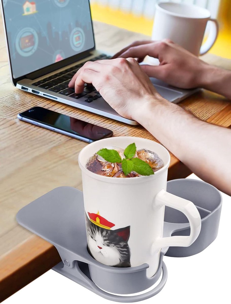 Missan Dubbel Bekerhouder voor op Tafel - Bekerhouder - Tafel Bekerhoder - Bureau bekerhouder