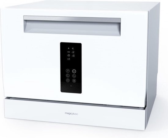 Luxe Mini Vaatwasser – Kleine Vaatwasser – Vrijstaand – 7 Wasprogramma’s – Geruisloos – Timer – 360° Reiniging – Grote Capaciteit – Wit