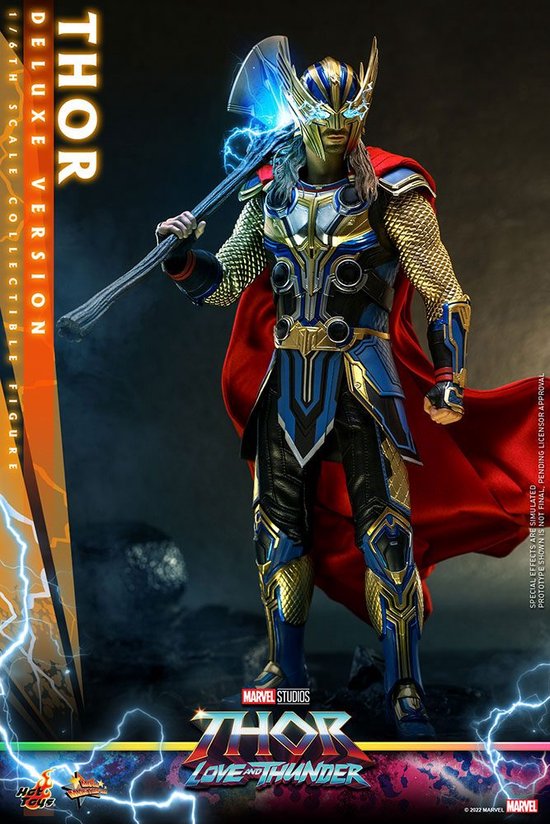 Hot Toys Thor Love and Thunder Figuur - Deluxe 1:6 Scale - 32 cm | bol