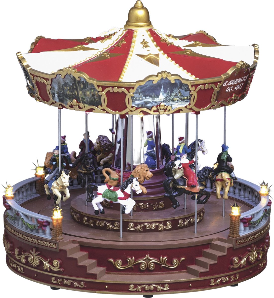 Fééric Lights and Christmas - Verlichte attractie "Carrousel" met animatie & muziek/geluid