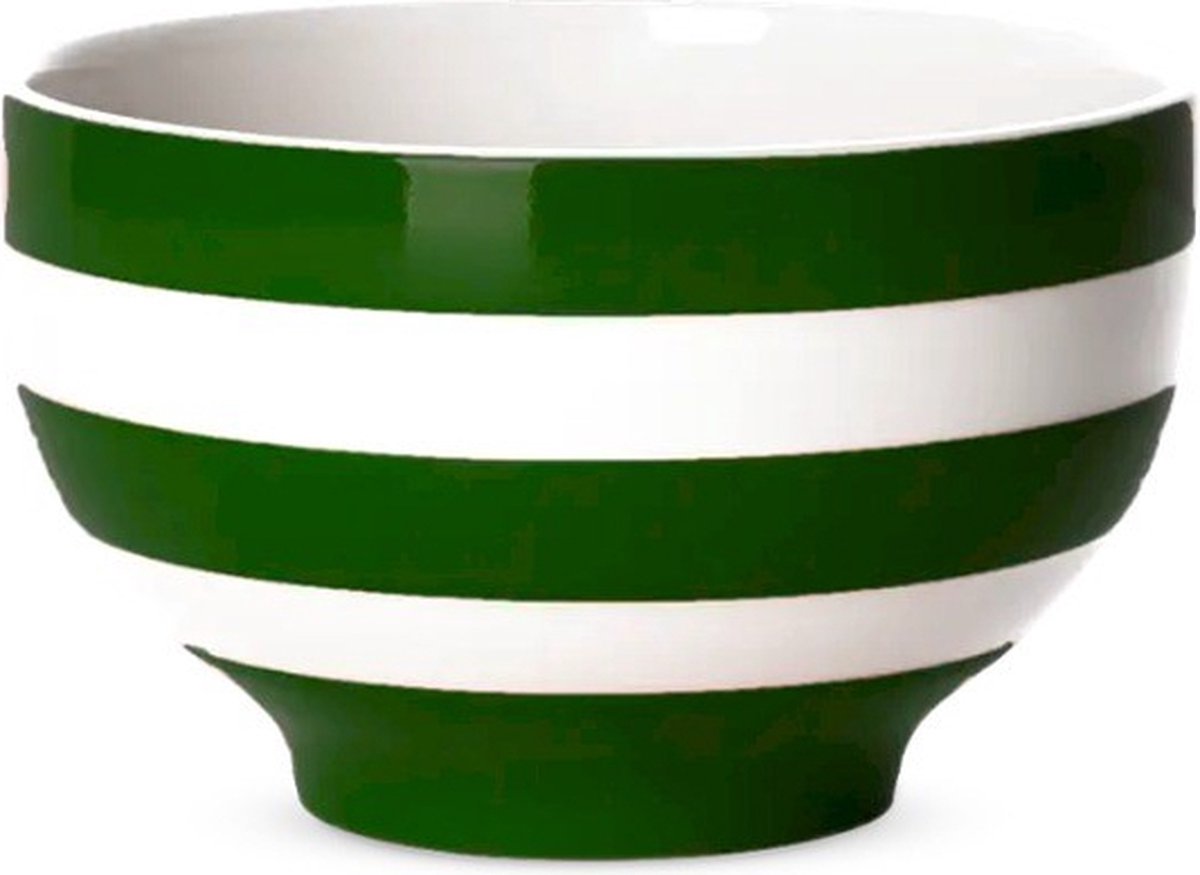 Cornishware Adder Green Ricebowl - kom ⌀10cm Donkergroen klein kommetje - Vaatwasserbestendig