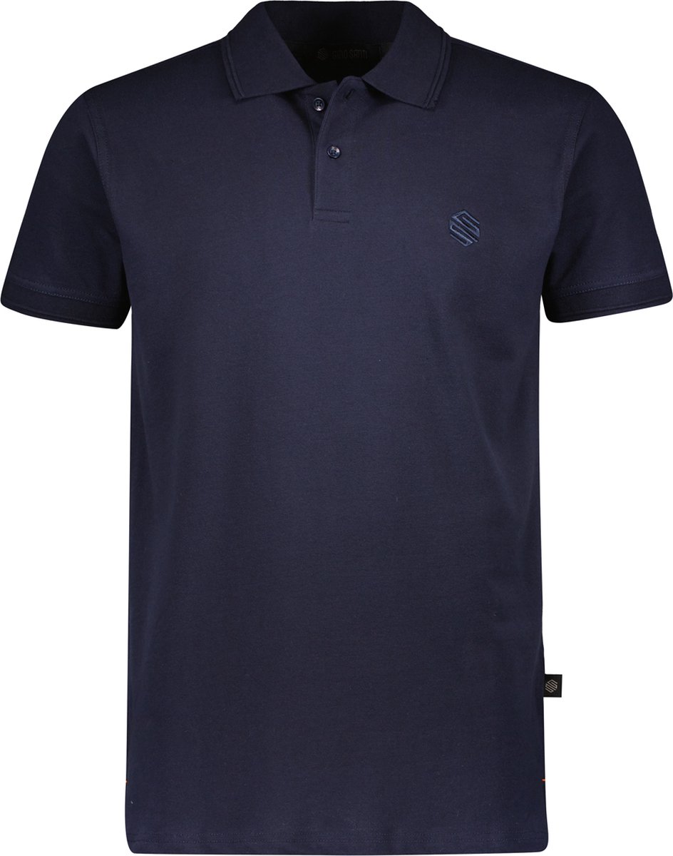 Gino Santi Heren Polo Shirt Smart Cotton Navy | Maat L