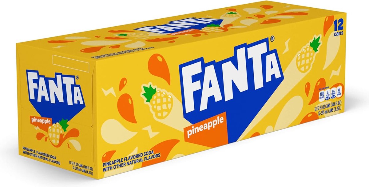 Fanta Pineapple USA 12 x 355 ml