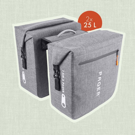 Laptop messenger fietstas van gerecyclede cementzakken - Vannak-cobra