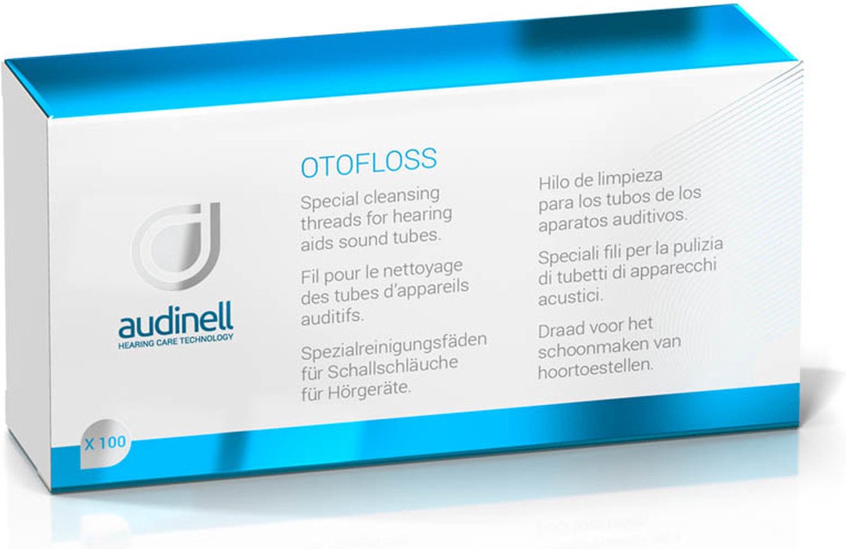 Goedkoopste Otofloss 100 stuks - Tubecleaner - Draad voor schoonmaken hoortoesteltube