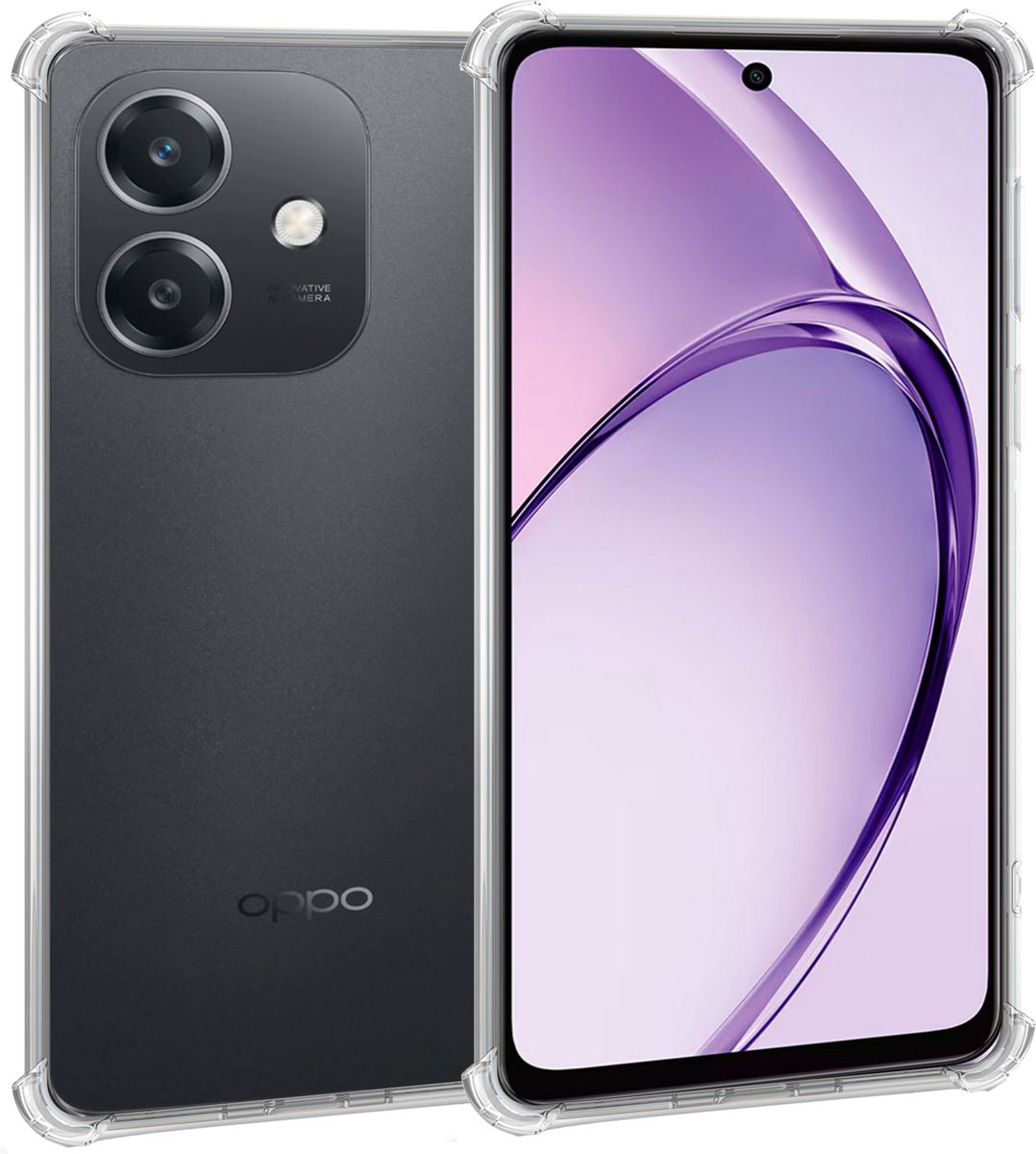 Geschikt voor OPPO A60 4G - Hoesje - Shock Proof Case – Cover Transparant