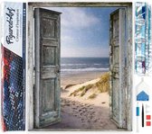 Figured' Art Diamond Painting Set Adultes 40x50 cm Passerelle vers la plage - 5D DIY Art Full Drill Square Diamond - Toile roulée