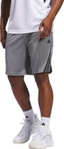 adidas Performance Short 3 bandes Legends Basketball - Hommes - Gris - XS 5"
