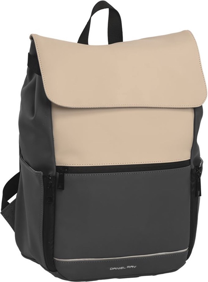 Daniel Ray Tacoma Laptop Rugzak Waterproof - 14 inch - Donkergrijs / Kaki