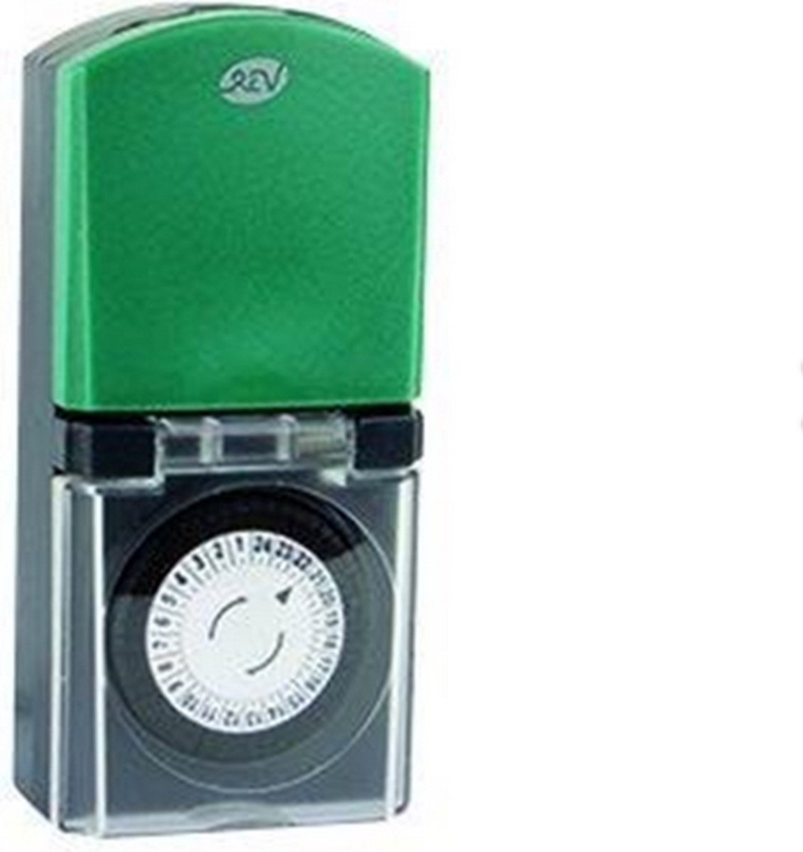 REV tijdschakelaar mechanisch IP44 zwart-groen