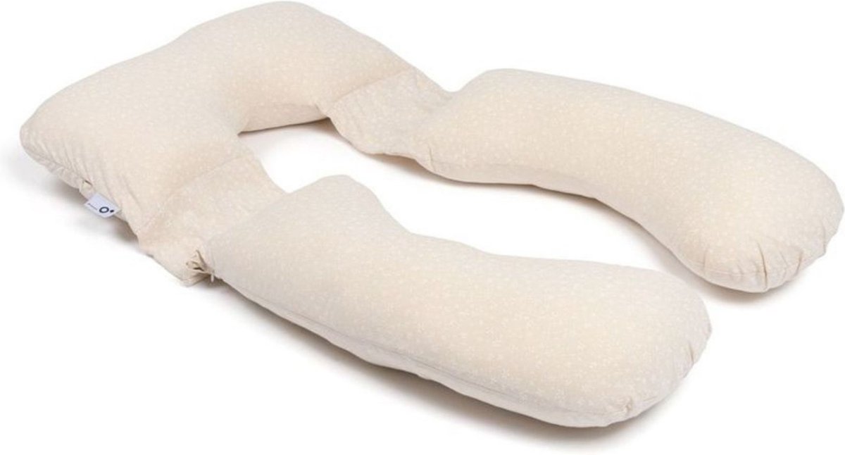 Goedkoopste Doomoo Maxxy - XXL Zwangerschapskussen - Premium vezelvulling voor optimale ondersteuning en comfort - Bio katoen - Flowers Sand