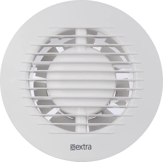 Badkamer Ventilator Wit 150mm met Timer en Vochtsensor - Efficiënte