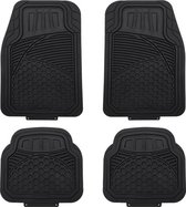 Automatten - Universeel - Anti slip - 4-delige set - Knipbaar - Rubber - Zwart