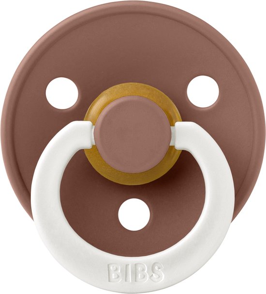 Bibs fopspenen maat 2 6-18 maanden - set 4 spenen + bolletoet speenzakje - Glow Sand, Vanilla, Blush en Woodchuck van BIBS — afbeelding 3