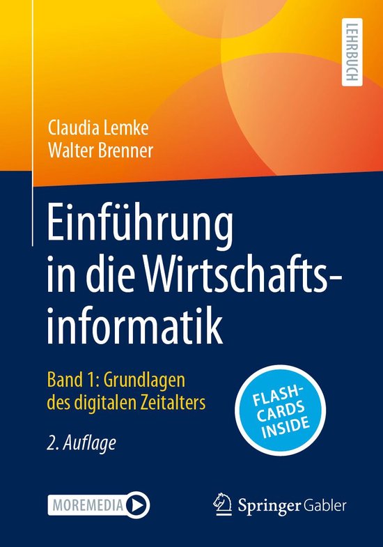 Einführung in die Wirtschaftsinformatik - cover