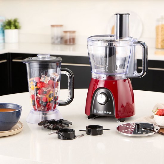 Russell Hobbs Desire Red Foodprocessor - 27110-56 — afbeelding 2