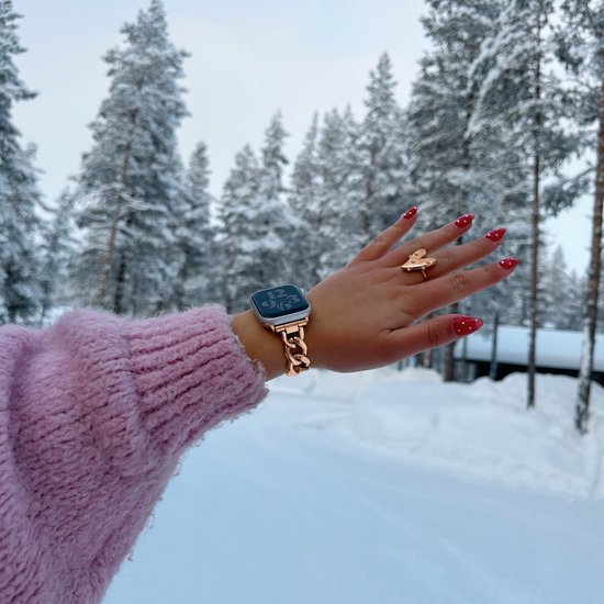 MY PROTECT Luxe Metalen Chain Bandje Geschikt Voor Apple Watch Bandje Series. bol