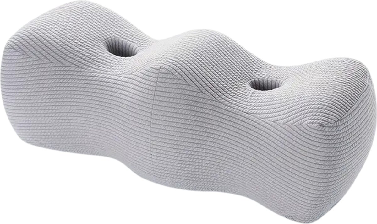 Bovista Orthopedisch Kniekussen Voor In Bed - Zijslaapkussen - Beenkussen - Volwassenen - Orthopedisch Kniekussen - Grijs