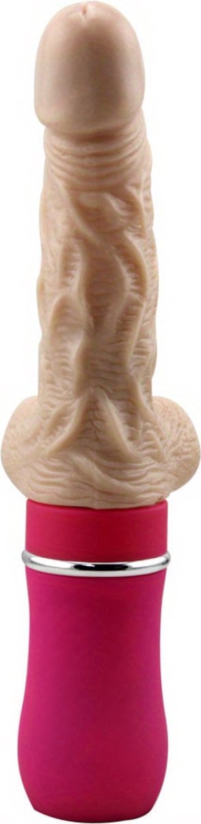 Goedkoopste Bovista Thrusting Vibrator - Stotende Dildo - Buttplug - Bewegende Dildo - Voor Mannen & Vouwen - Rood