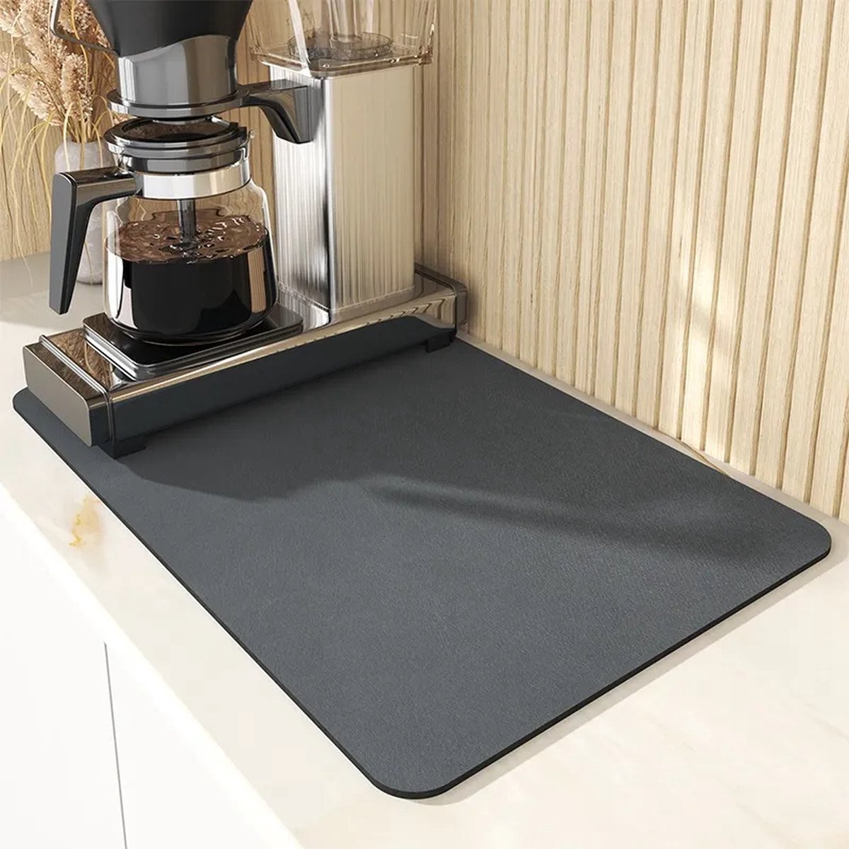 Super Absorberende Grote Keukenmat 30X40CM- Antislip Droogmat voor Afwassen, Sneldrogende Badkamer Drainpad, Perfect voor Tafelgerei en Koffie | Keukenaccessoire, Waterdichte Mat, Vaatdoek