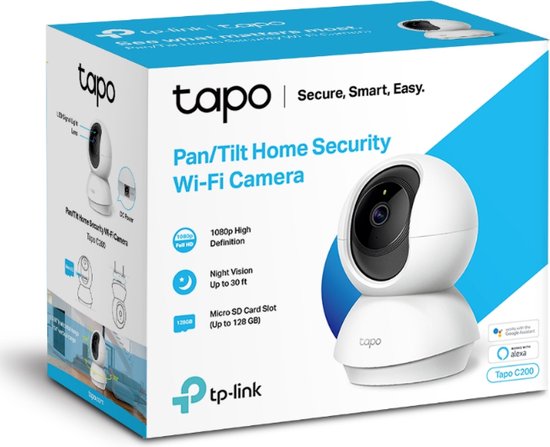 Tapo C200 Beveiligingscamera binnen - 1080P- Full HD- Pan/Tilt