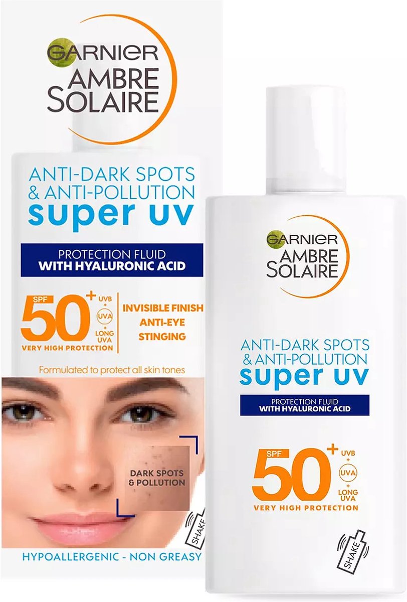 Goedkoopste Ambre Solaire Super Uv Protection Fluid Spf50