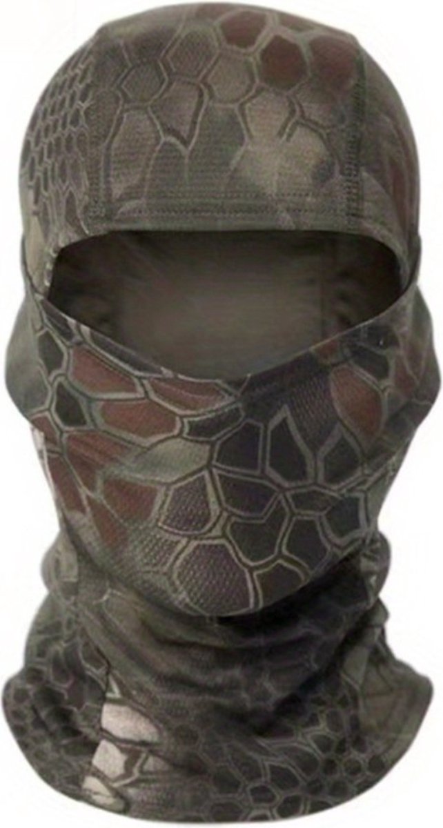 Bovista Winter Masker Balaclava Ski Mask Ski Masker Bivakmuts Full Face Mask Slangenhuid Groen