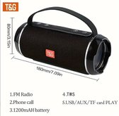 T&G - luidspreker - Outdoor Draagbare Speaker - USB aansluiting - Bluetooth verbinding