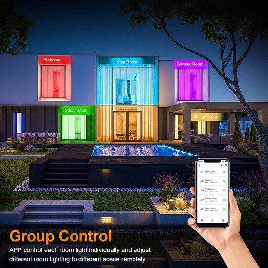 RGBW LED Lamp E27 15W – Dimbare Kleur veranderende Lamp met Afstandsbediening