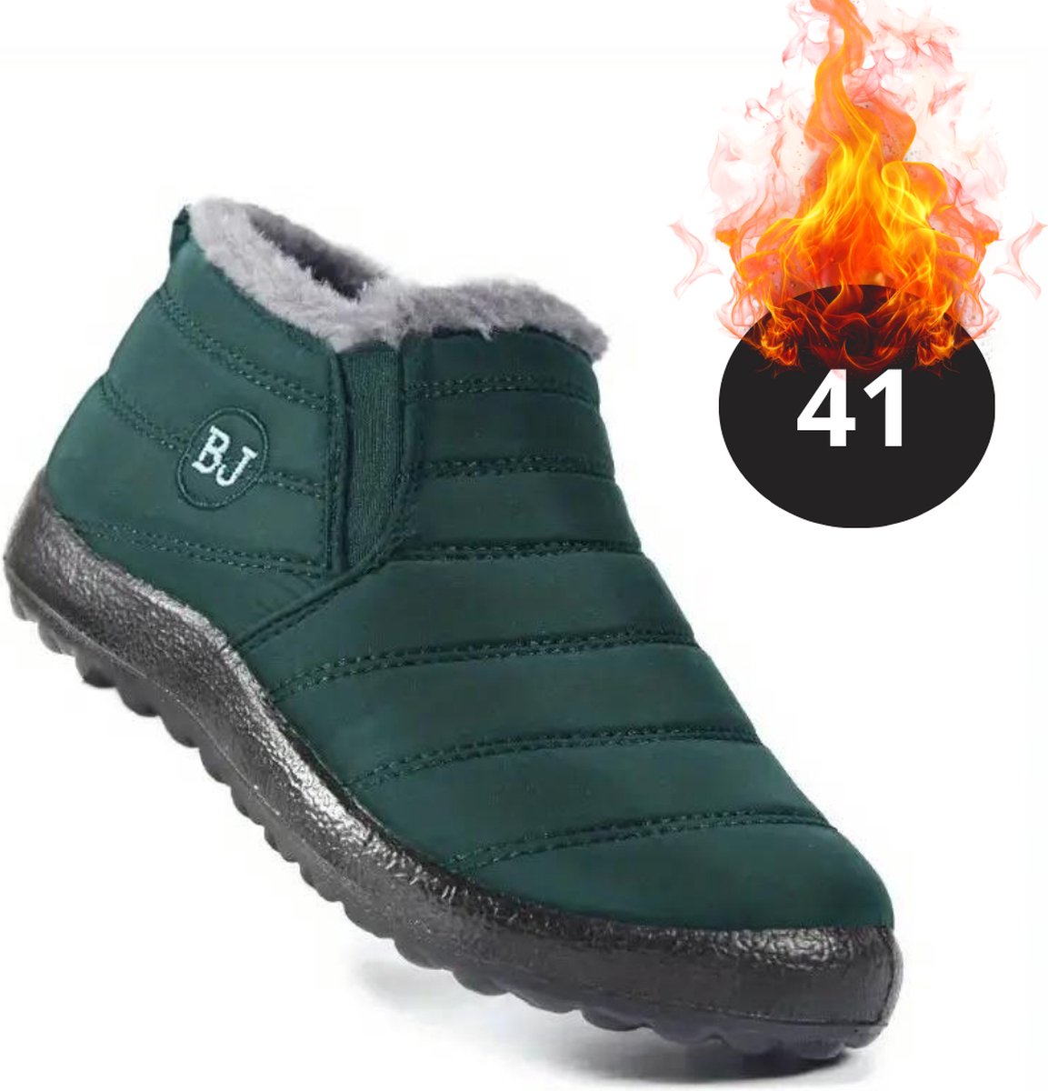 Nivard Snowboots Sneeuwschoenen Sneeuwboots Dames Wintersport Ski Skischoenen Donker 41 Laag Groen