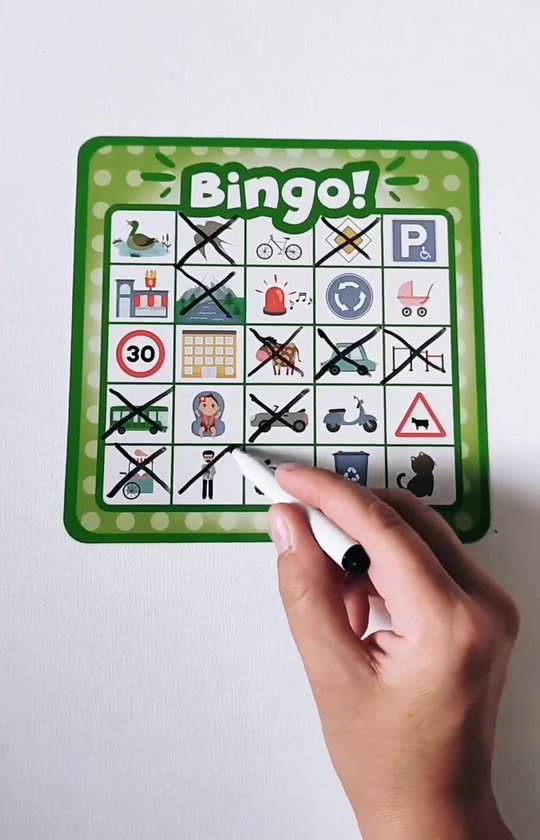 Herbruikbare Bingokaarten Met Schuifmechanisme – Set Van 5, Helder Lettertype, Stevig Papier, Voor Feesten, Scholen, Reizen En Kamperen