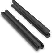 10 pièces poignées d'armoire - distance des trous 128 mm - armoires de cuisine - poignées de meubles - poignées de cuisine - poignées - meubles - poignées de porte de placard - noir