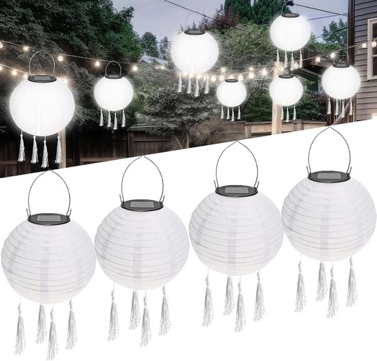 Görvitor Lantaarns op zonne-energie, 2 stuks, IP44 waterdicht, metaal, zonne -lantaarn voor buiten, Oosterse, warmwit, led-zonnelampen voor buiten, tuin, hangend, balkon, decoratie, vintage