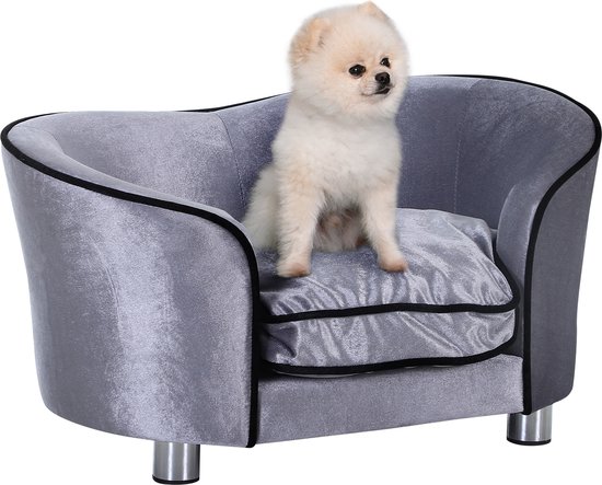 PawHut Luxe hondenbank hondensofa kattenmand dier sofa hondenmand zetel hondenbed dierenmand D04-016