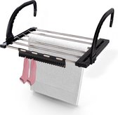 Bol.com Duna Droogrek Hangend - Wasrek - Hangdroogrek - Deur - Balkon - Radiator - Met Sokkenrekje aanbieding