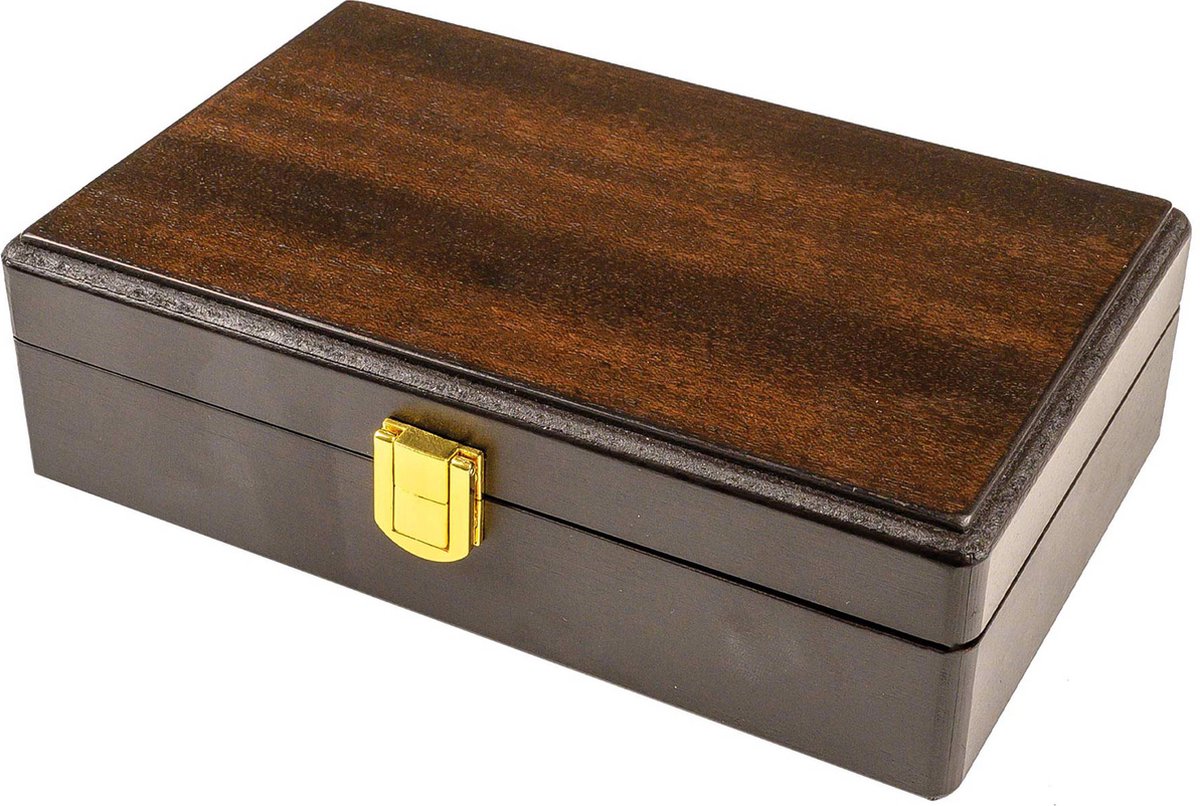 Philos Domino dubbel 9 walnoten box 20x125cm