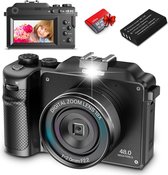 Bol.com Draagbare Digitale Camera met Autofocus - Hoge Resolutie Foto's en Video's - Compact en Gebruiksvriendelijk - Ideaal voo... aanbieding