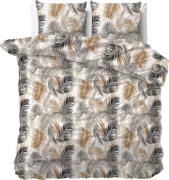 Sleeptime Feather District Dekbedovertrek - 200X200/220 + 2 x kussenslopen 60x70 - Zand