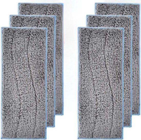 Foto: 6 justvalue dweil pads geschikt voor irobot braava jet m6 voor nat dweilen gechikt voor de m6134 luxe dweilpads dweilrobot microfiber microvezel dweil doekjes pads set dweildoeken nat dweilen