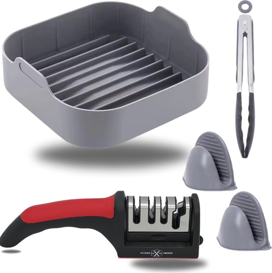 Airfryer - 5,7L - Keramisch en gifvrij bakken - Puur Mieke Airfryer - 5,7L - Keramisch en gifvrij bakken - Puur Mieke