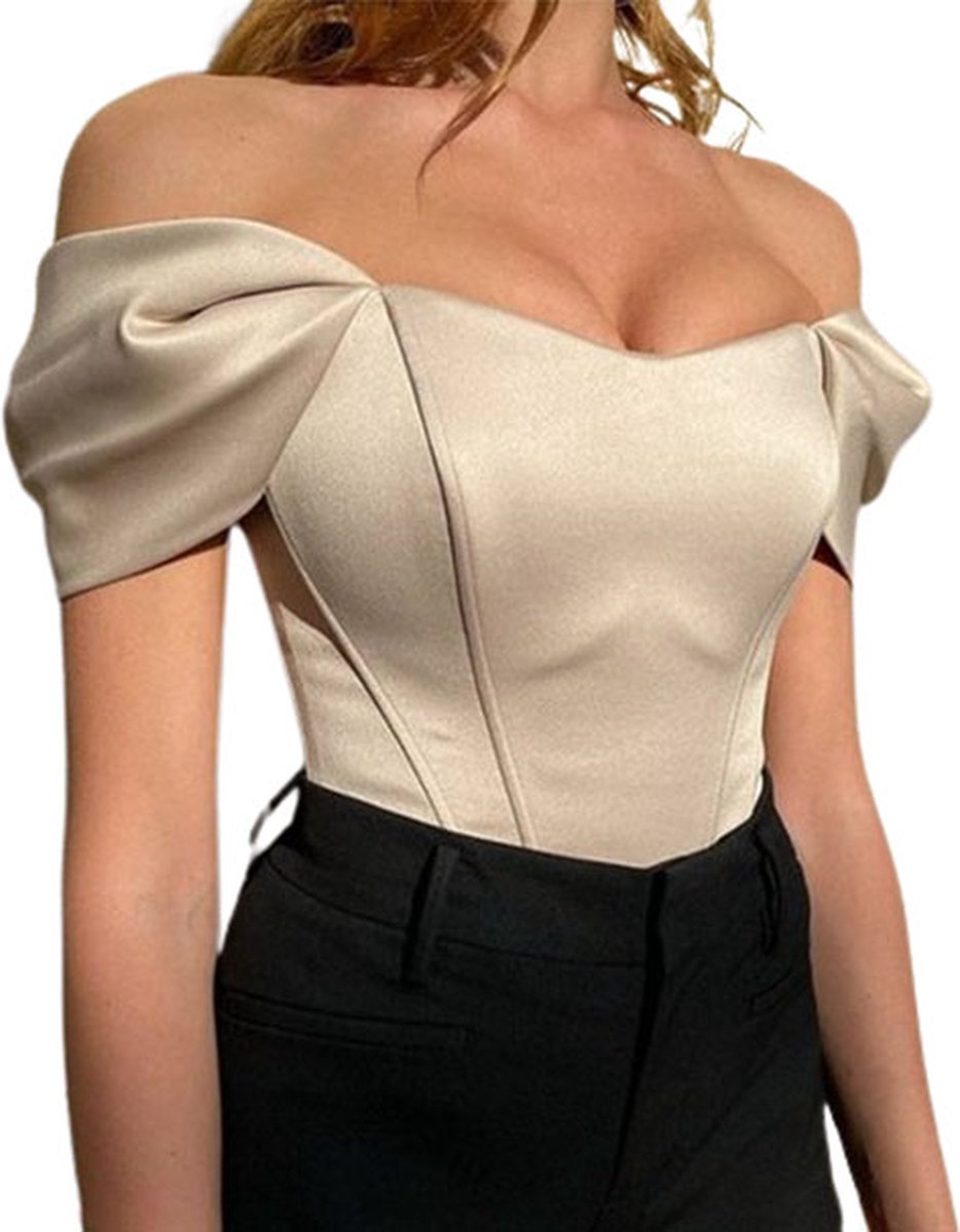 Goedkoopste Uitdagende crop top vrouwen - Korset - Verleidelijk - Sexy - Slim fit - Sexy vrouwen kleding - Hoge kwaliteit