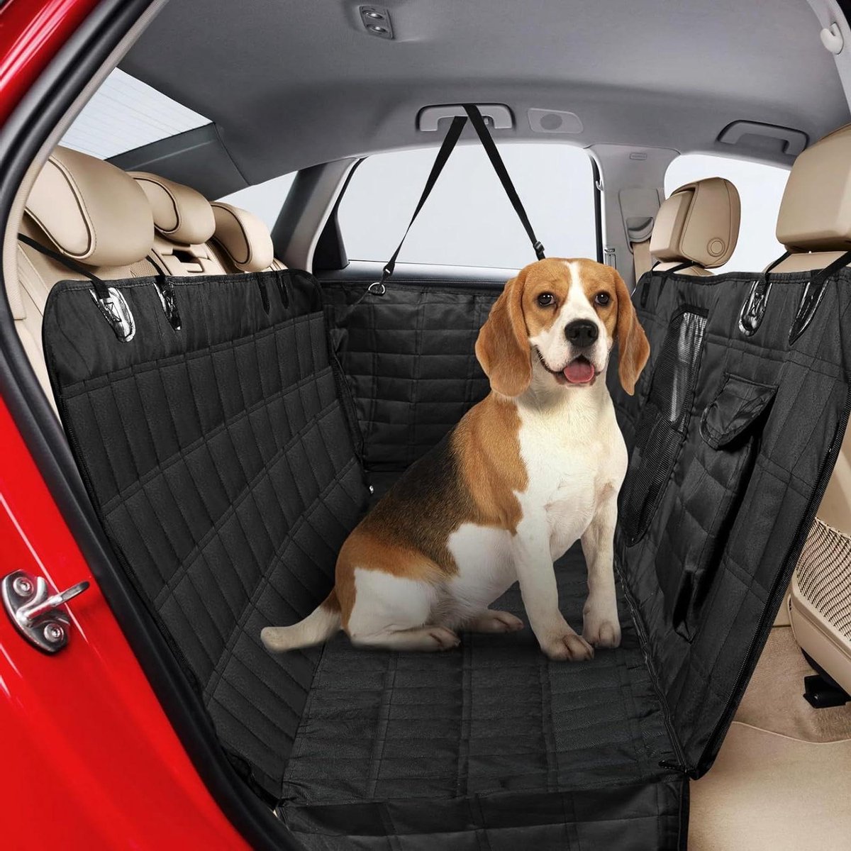 Image of Achterbankhoes van velours voor hond en kat - waterafstotend - anti-slip - groot