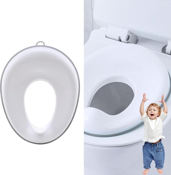Jool Baby Products Zindelijkheidstrainingszitje voor jongens en meisjes, geschikt voor ronde en ovale toiletten, antislip met spatbescherming, inclusief gratis opberghaak (aqua
