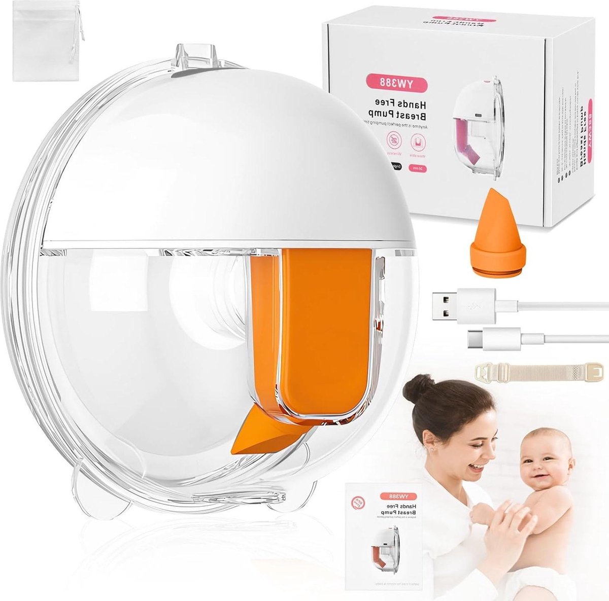 Goedkoopste Elektrische Borstkolf draagbaar handsfree - borstkolf met 3 modi - 10 standen - geluidsarm - pijnvrij - oplaadbaar voor onderweg en thuis